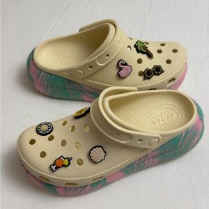 Crocs Classic Crush Spring Break Clog Women's Size 10 NWT Fun Chunky Comfy